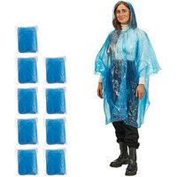 relaxdays unisex Einweg-Regenponcho blau Einheitsgröße 10 St. relaxdays unisex Einweg-Regenponcho blau Einheitsgröße 10 St. von RELAXDAYS