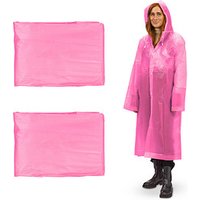 relaxdays unisex Regenmantel pink Einheitsgröße 2 St. von RELAXDAYS