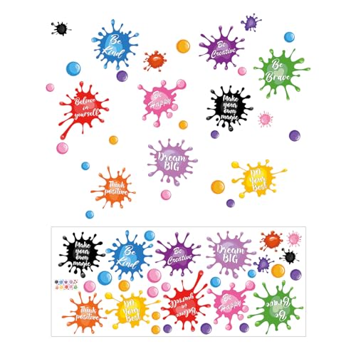 1 Stück Inspirierender Ausdruck Wandaufkleber, Kreativer Graffiti -Wandaufkleber, Hintergrund -Wanddekorationsaufkleber, Geeignet Für Kinderzimmer, Klassenzimmer Und Bibliotheken. von RELKLYU