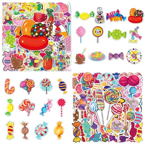 RELKLYU 105 Candy -Aufkleber, Kreative Cartoon -Aufkleber, Süße Aufkleber, Dekorative Mobiltelefonhüllen, Koffer Und Wasserflaschen. von RELKLYU