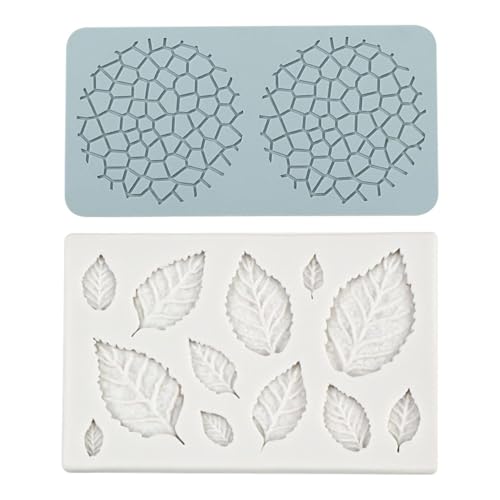 RELKLYU 2 Stücke Fondant -Silikonform, Kuchendekorationsform, Kreativer Schimmel, Küchenvorräte, Backform. von RELKLYU