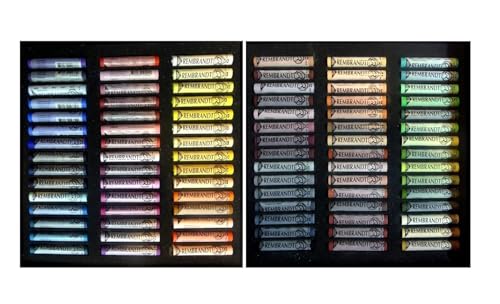 REMBRANT Rembrandt Weiche Pastellkreiden - Box mit 90 Farben,Rembrandt Set of Pastel Dry Sticks 90, Selection Portrait Set, Box 90pcs (France Import) von REMBRANT