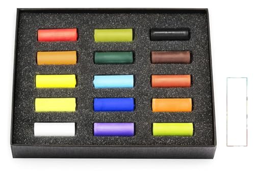 Rembrandt Set mit trockenen Pastellkreiden 15 1/2 Sticks und 1 Karte von REMBRANT