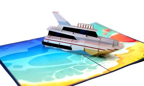 3D Pop-Up Karte „Yacht am Strand“ – Klappkarte mit Boot-Motiv für Geburtstag, Urlaub & Reise – inkl. weißem Umschlag – geöffnet 24×17 cm, Pop-up 6 cm 3D Pop-Up Karte „Yacht am Strand“ – Klappkarte mit Boot-Motiv für Geburtstag, Urlaub & Reise – inkl. weißem Umschlag – geöffnet 24×17 cm, Pop-up 6 cm von REMOtech