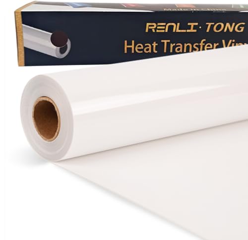 Renlitong Vinyl-Rolle zum Aufbügeln, 30,5 cm x 12,2 m, HTV-Wärmetransfer-Vinyl für T-Shirt, HTV-Vinyl-Rollen für alle Schneidemaschinen, leicht zu schneiden und zu entjäten für Hitze-Vinyl-Design Renlitong Vinyl-Rolle zum Aufbügeln, 30,5 cm x 12,2 m, HTV-Wärmetransfer-Vinyl für T-Shirt, HTV-Vinyl-Rollen für alle Schneidemaschinen, leicht zu schneiden und zu entjäten für Hitze-Vinyl-Design von RENLI·TONG