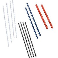 12 RENZ Kunststoffbinderücken-Set farbsortiert für 30, 50, 70, 90 Blatt von RENZ