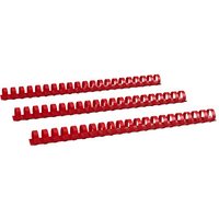 50 RENZ Kunststoffbinderücken rot für 160 Blatt von RENZ