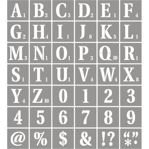 REOLAN 3,8 cm Buchstabenschablonen zum Malen, 42 Stück, Scrabble-Alphabet-Buchstaben, Zahlen-Vorlagen mit Schildern zum Malen, wiederverwendbare Scrabble-Fliesen-Schablonen für Kreidetafel REOLAN 3,8 cm Buchstabenschablonen zum Malen, 42 Stück, Scrabble-Alphabet-Buchstaben, Zahlen-Vorlagen mit Schildern zum Malen, wiederverwendbare Scrabble-Fliesen-Schablonen für Kreidetafel von REOLAN