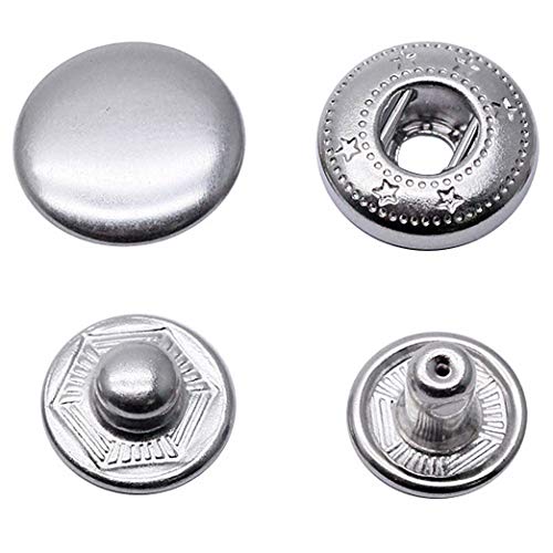 15mm Silber Anorak Druckknöpfe 20set Kleidung druckknopf für Lederhandwerksjacke Handtasche Brieftasche 15mm Silber Anorak Druckknöpfe 20set Kleidung druckknopf für Lederhandwerksjacke Handtasche Brieftasche von RERI