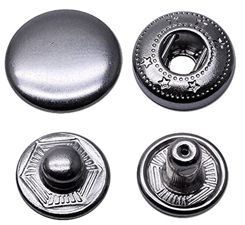 Anorak Druckknöpfe Φ15mm 80set Schwarz Kleidung Druckknöpfe für Lederhandwerksjacke Handtasche Brieftasche Anorak Druckknöpfe Φ15mm 80set Schwarz Kleidung Druckknöpfe für Lederhandwerksjacke Handtasche Brieftasche von RERI