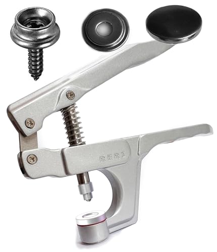 Metal Druckknöpfe und Zange, Schrauben Druckknöpfe, Kleidung Druckknopf mit Befestigungswerkzeug für Bootsabdeckungen Reparieren Von Segeltuch, NäHen, Leinwand, Planen Ersetzen Von MetallverschlüSsen von RERI
