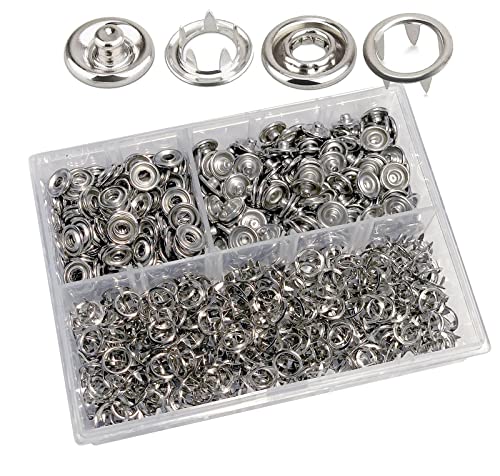 200set 9.5mm Silber Jersey Druckknöpfe Metall Nähzubehör Buttons Knöpfe Jersey Snaps für DIY Basteln Stoff, Kleidung Taschen 200set 9.5mm Silber Jersey Druckknöpfe Metall Nähzubehör Buttons Knöpfe Jersey Snaps für DIY Basteln Stoff, Kleidung Taschen von RERI
