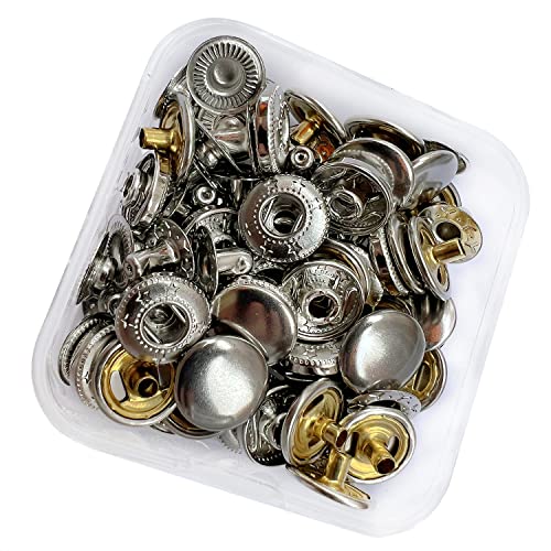 RERI Anorak Druckknöpfe Φ12,5mm Silber Druckknöpfe für Lederhandwerksjacke Handtasche Brieftasche RERI Anorak Druckknöpfe Φ12,5mm Silber Druckknöpfe für Lederhandwerksjacke Handtasche Brieftasche von RERI