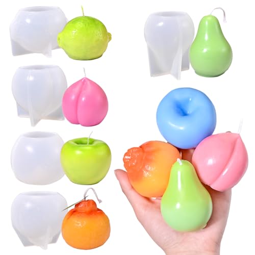 Kerzenformen-Set in Obstform Kerzenformen-Set in Obstform von RESIN GO