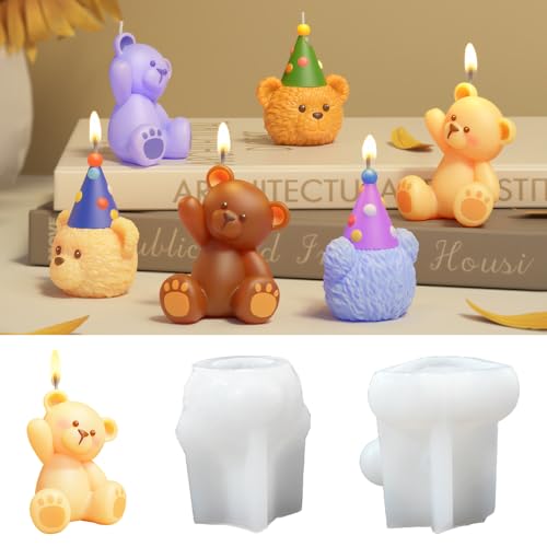 Silikonformen mit Bärenmotiv, Kerzenglas-Formen-Set Silikonformen mit Bärenmotiv, Kerzenglas-Formen-Set von RESIN GO