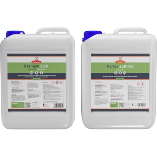Epoxidharz Resinpal 2301 mit Härter | 7,5 kg Epoxy Set | Zum Laminieren & Gießen | Transparent & Glasklar | Kunstharz Made in Germany | Komplett für Anfänger & Profis | Direkt vom Hersteller | Epoxidharz Resinpal 2301 mit Härter | 7,5 kg Epoxy Set | Zum Laminieren & Gießen | Transparent & Glasklar | Kunstharz Made in Germany | Komplett für Anfänger & Profis | Direkt vom Hersteller | von RESINPAL