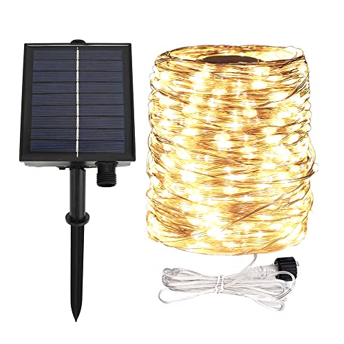 RESNICE Solar-Lichterketten 60M 600 LEDs, langer grüner Kupferdraht, wasserdichte Outdoor-Lichterketten für Garten, Hinterhof, Terrasse, Veranda, Baum, Hochzeitsfeier, Dekoration von RESNICE