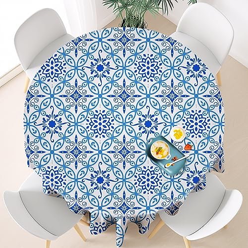 Runde Tischdecke 150cm Outdoor Tischdecke, Marokko wasserdichte Tischdecke Waschbar und Abwischbar Landhausstil Antifouling Camping Tischdecke ist für Esstisch, Couchtisch, Gartentisch Geeignet Runde Tischdecke 150cm Outdoor Tischdecke, Marokko wasserdichte Tischdecke Waschbar und Abwischbar Landhausstil Antifouling Camping Tischdecke ist für Esstisch, Couchtisch, Gartentisch Geeignet von RESPRO
