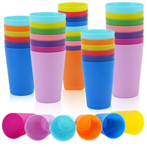 RETON Wiederverwendbare Kunststoffbecher, 260 ml, Hartplastikbecher für Kinder, mehrfarbige Kunststoffbecher, langlebige Kunststoffbecher, Partybecher für Outdoor, Picknick, Grillen, Camping, Strand, RETON Wiederverwendbare Kunststoffbecher, 260 ml, Hartplastikbecher für Kinder, mehrfarbige Kunststoffbecher, langlebige Kunststoffbecher, Partybecher für Outdoor, Picknick, Grillen, Camping, Strand, von RETON