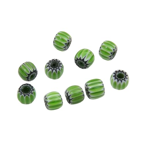 10 Stück Harz-Blumenperlen, lose Perlen-Set, Harzstruktur, geeignet für Schmuckherstellung, Kürbisform, Halsketten-Zubehör 10 Stück Harz-Blumenperlen, lose Perlen-Set, Harzstruktur, geeignet für Schmuckherstellung, Kürbisform, Halsketten-Zubehör von RETUOLWAG