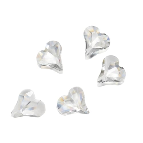 10 x ovale Kristall-Herz-Charms, Strasssteine, transparent, für Nägel, Kunst-Dekorationen 10 x ovale Kristall-Herz-Charms, Strasssteine, transparent, für Nägel, Kunst-Dekorationen von RETUOLWAG