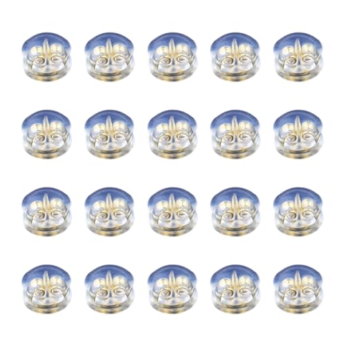 20 Stück Silikon-Ohrring-Verschlüsse, bequem, hypoallergen, allergiefrei, Ohrstecker-Verschlüsse für den täglichen Gebrauch 20 Stück Silikon-Ohrring-Verschlüsse, bequem, hypoallergen, allergiefrei, Ohrstecker-Verschlüsse für den täglichen Gebrauch von RETUOLWAG