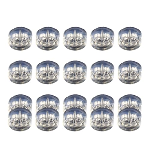 20 Stück Silikon-Ohrring-Verschlüsse, bequem, hypoallergen, allergiefrei, Ohrstecker-Verschlüsse für den täglichen Gebrauch 20 Stück Silikon-Ohrring-Verschlüsse, bequem, hypoallergen, allergiefrei, Ohrstecker-Verschlüsse für den täglichen Gebrauch von RETUOLWAG