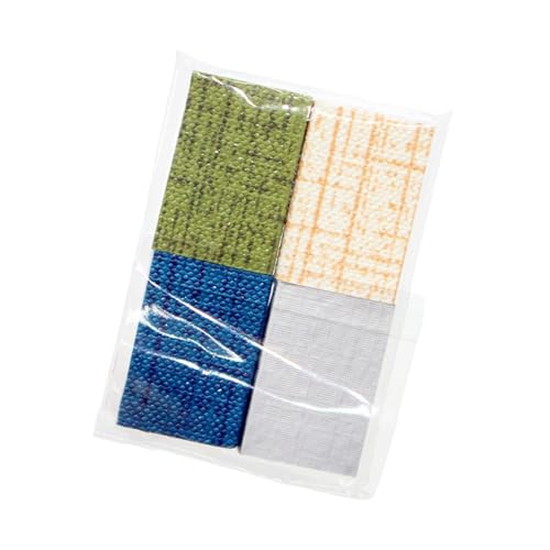 Antike Blanko-Bücher für Puppenhäuser, Bücherregal, Dekoration und Bastelprojekte, Modell, dekoratives Accessoire-Buch, Set mit 4 Miniatur-Büchern von RETUOLWAG