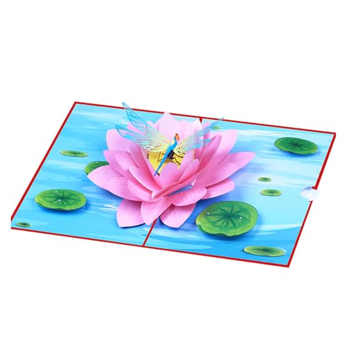 Artistic Flower Libellen, faltbare Karte, zarte handgefertigte Blume, Libellen, Karte für Geschenke und Zubehör Artistic Flower Libellen, faltbare Karte, zarte handgefertigte Blume, Libellen, Karte für Geschenke und Zubehör von RETUOLWAG