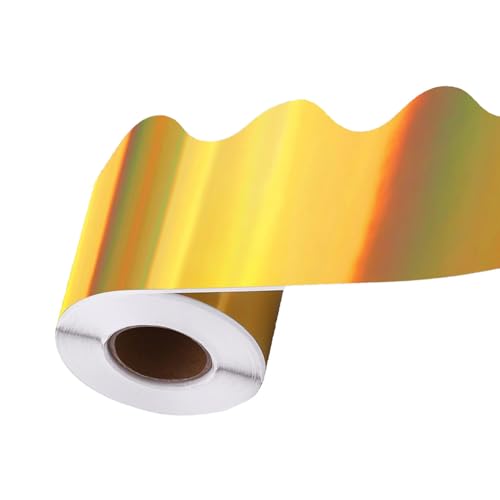 Fächerförmige Pinnwand-Bordüre, Schulanfang, Pinnwand-Aufkleber, Dekorationen, goldene Pinnwand-Bordüre Fächerförmige Pinnwand-Bordüre, Schulanfang, Pinnwand-Aufkleber, Dekorationen, goldene Pinnwand-Bordüre von RETUOLWAG