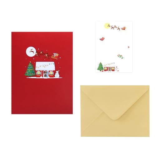 Faltbare 3D-Grußkarte mit Weihnachtsbaum, faltbar, herzerwärmendes Geschenk für Festivalsaison Faltbare 3D-Grußkarte mit Weihnachtsbaum, faltbar, herzerwärmendes Geschenk für Festivalsaison von RETUOLWAG