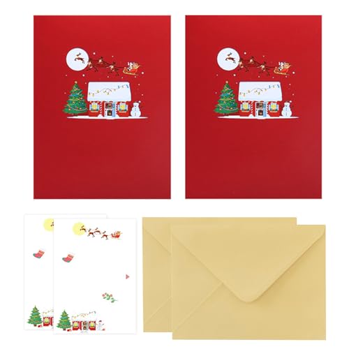 Faltbare 3D-Grußkarte mit Weihnachtsbaum, faltbar, herzerwärmendes Geschenk für Festivalsaison Faltbare 3D-Grußkarte mit Weihnachtsbaum, faltbar, herzerwärmendes Geschenk für Festivalsaison von RETUOLWAG