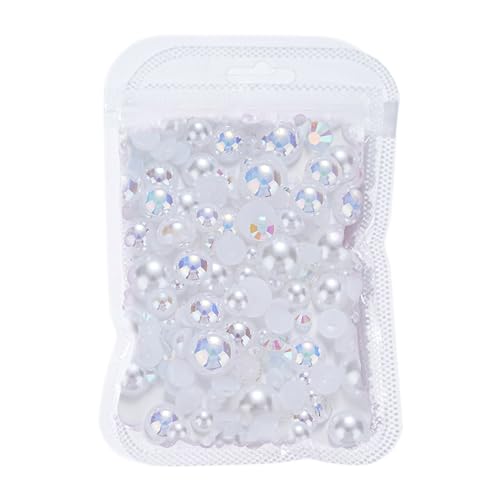 Halbe Runde Nägel Art Perlen Für Schmuck Make Up Flachback Nagel Charms Perlen Nagel Strasssteine Halbe Runde von RETUOLWAG