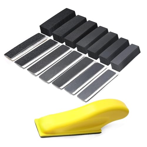 Handschleifblock, 71 Stück, kleiner Schleifer, Bastelschleifpapier, Fingerschleifer, unverzichtbar für Holzbearbeitung und Autoreparatur Handschleifblock, 71 Stück, kleiner Schleifer, Bastelschleifpapier, Fingerschleifer, unverzichtbar für Holzbearbeitung und Autoreparatur von RETUOLWAG