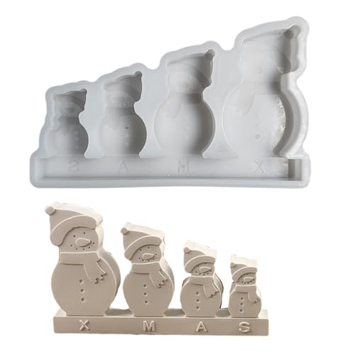 Multifunktionale Schneemann-Bastelformen aus Silikon, geeignet für einzigartige Weihnachtsdekorationen, Epoxidharz-Form Multifunktionale Schneemann-Bastelformen aus Silikon, geeignet für einzigartige Weihnachtsdekorationen, Epoxidharz-Form von RETUOLWAG