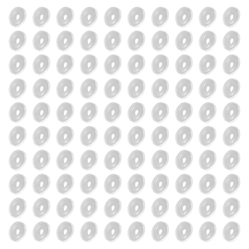 Multipacks mit 100 weichen, flexiblen Silikon-Ohrringpolstern mit transparenter Clip-On-Rückseite in 4 vielseitigen Formen, Schmuckzubehör Multipacks mit 100 weichen, flexiblen Silikon-Ohrringpolstern mit transparenter Clip-On-Rückseite in 4 vielseitigen Formen, Schmuckzubehör von RETUOLWAG