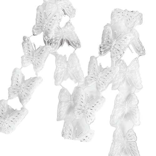 Pailletten Schmetterling Spitze Patches Nähen Spitze Heimdekoration Kreative Applikationen Geeignet für Bekleidungszubehör von RETUOLWAG