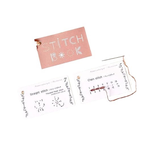 RETUOLWAG 2er-Set handgefertigte Nähkarten-Set, kreatives Nähbuch, Verbesserung der Nähfähigkeiten, Nähzubehör-Kits RETUOLWAG 2er-Set handgefertigte Nähkarten-Set, kreatives Nähbuch, Verbesserung der Nähfähigkeiten, Nähzubehör-Kits von RETUOLWAG