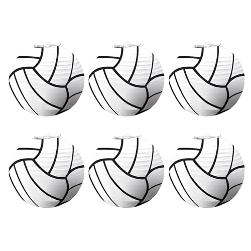RETUOLWAG 6 Stück Fußball Baseball Sport Papierlampe hängende Dekoration für Sport Motto Geburtstagsparty und Tischdekoration RETUOLWAG 6 Stück Fußball Baseball Sport Papierlampe hängende Dekoration für Sport Motto Geburtstagsparty und Tischdekoration von RETUOLWAG