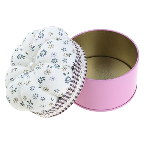 RETUOLWAG Blumennadel, Kissen, Nähnadelhalter mit Metall-Näh-Organizer-Box für Nähnadel, Nähgarn, Fingerhut, Knopf RETUOLWAG Blumennadel, Kissen, Nähnadelhalter mit Metall-Näh-Organizer-Box für Nähnadel, Nähgarn, Fingerhut, Knopf von RETUOLWAG