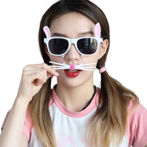RETUOLWAG Brille Ostern Party Kostüm Pretend Eyewear Party Fun Punk Foto Requisiten Coole Party Brille Nachtclub RETUOLWAG Brille Ostern Party Kostüm Pretend Eyewear Party Fun Punk Foto Requisiten Coole Party Brille Nachtclub von RETUOLWAG