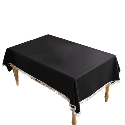 RETUOLWAG Elegante Tischdecke, wasserabweisend, Baumwoll-Leinen, Tischdecke für Partys und den täglichen Gebrauch, Tischdecke, 140 x 90 cm von RETUOLWAG