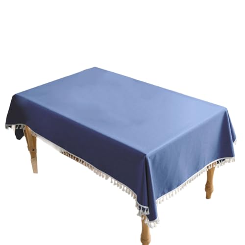 RETUOLWAG Elegante Tischdecke, wasserabweisend, Baumwoll-Leinen, Tischdecke für Partys und den täglichen Gebrauch, Tischdecke, 140 x 90 cm von RETUOLWAG
