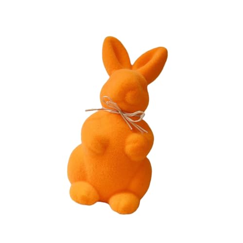 RETUOLWAG Feiertagsdekoration mit weichen Hasen-Figuren, Farbe optional für Innen- und Tischdekoration, Ornament, Plüschhasen-Ornament von RETUOLWAG