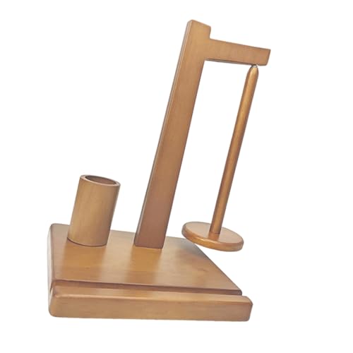 RETUOLWAG Garnhalter aus Holz zum Häkeln, Stricken, multifunktionaler Garnhalter, Spender mit Handy-Ständer und Häkelnadelhalter RETUOLWAG Garnhalter aus Holz zum Häkeln, Stricken, multifunktionaler Garnhalter, Spender mit Handy-Ständer und Häkelnadelhalter von RETUOLWAG