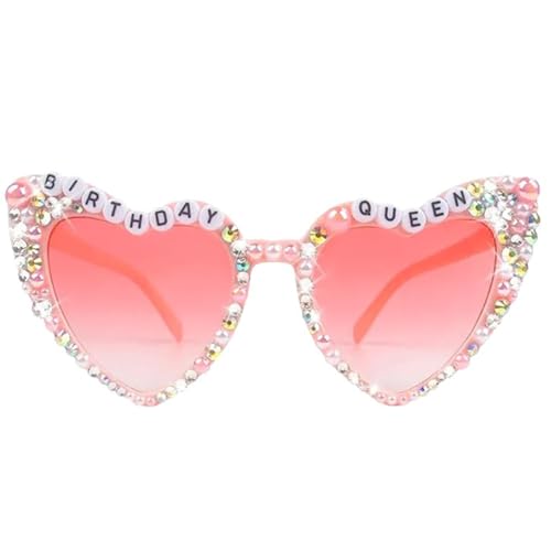 RETUOLWAG Geburtstag Königin Party mit Strass Hippie Brille Geburtstag Mädchen Lustige Party RETUOLWAG Geburtstag Königin Party mit Strass Hippie Brille Geburtstag Mädchen Lustige Party von RETUOLWAG