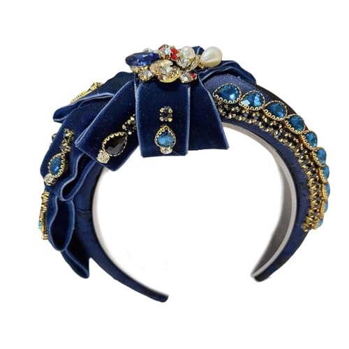 RETUOLWAG Haarreif mit Schleife, Foto-Requisiten, lustiges Stirnband, Party, Blingbling, Karaoke-Party, Haarreif, Schmucksteine, Kopfbedeckung für die Bühne RETUOLWAG Haarreif mit Schleife, Foto-Requisiten, lustiges Stirnband, Party, Blingbling, Karaoke-Party, Haarreif, Schmucksteine, Kopfbedeckung für die Bühne von RETUOLWAG