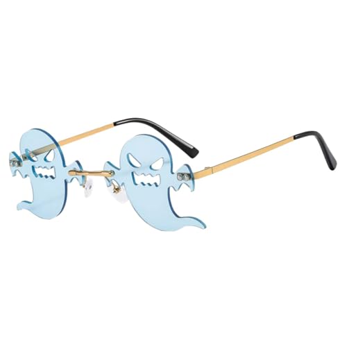 RETUOLWAG Halloween-Brille, Metall, rahmenlos, Halloween-Brille, Partybrille, Halloween-Kostüm, Brille für Kinder und Erwachsene RETUOLWAG Halloween-Brille, Metall, rahmenlos, Halloween-Brille, Partybrille, Halloween-Kostüm, Brille für Kinder und Erwachsene von RETUOLWAG