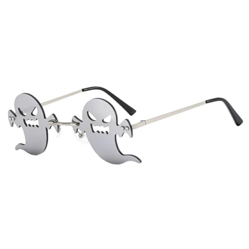 RETUOLWAG Halloween-Brille, Metall, rahmenlos, Halloween-Brille, Partybrille, Halloween-Kostüm, Brille für Kinder und Erwachsene RETUOLWAG Halloween-Brille, Metall, rahmenlos, Halloween-Brille, Partybrille, Halloween-Kostüm, Brille für Kinder und Erwachsene von RETUOLWAG
