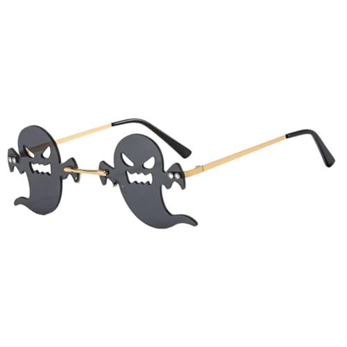 RETUOLWAG Halloween-Brille, Metall, rahmenlos, Halloween-Brille, Partybrille, Halloween-Kostüm, Brille für Kinder und Erwachsene RETUOLWAG Halloween-Brille, Metall, rahmenlos, Halloween-Brille, Partybrille, Halloween-Kostüm, Brille für Kinder und Erwachsene von RETUOLWAG